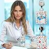 Heavy Duty Badge Holder with Retractable Reel, Retractable ID Badge Holders with Clip Name Key Card Holder Case