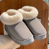 Women's Home Bootie Furry Slippers Warm Cozy Snow Boots with Fuzzy Plush Lined for Women Winter Non Slip House Shoes for Indoor Outdoor Short Boots