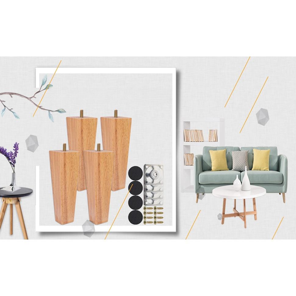 Holz Sofa Möbelbeine 4 STK Massivholz Verjüngte Ersatz Möbel Füße Couch Schrank Füße Zubehör Set