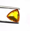 3.80 Carat Wonderful Trillion Shape Orange Sapphire Certified Sri Lanka Gemstone SN535