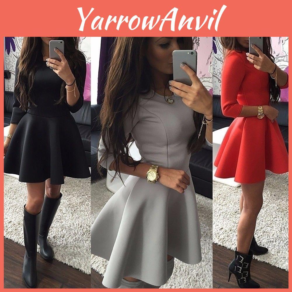 Elegantes Sommer-Damen-Spitzen-Party-Cocktail-Minikleid Mit Kurzen Skaterärmeln