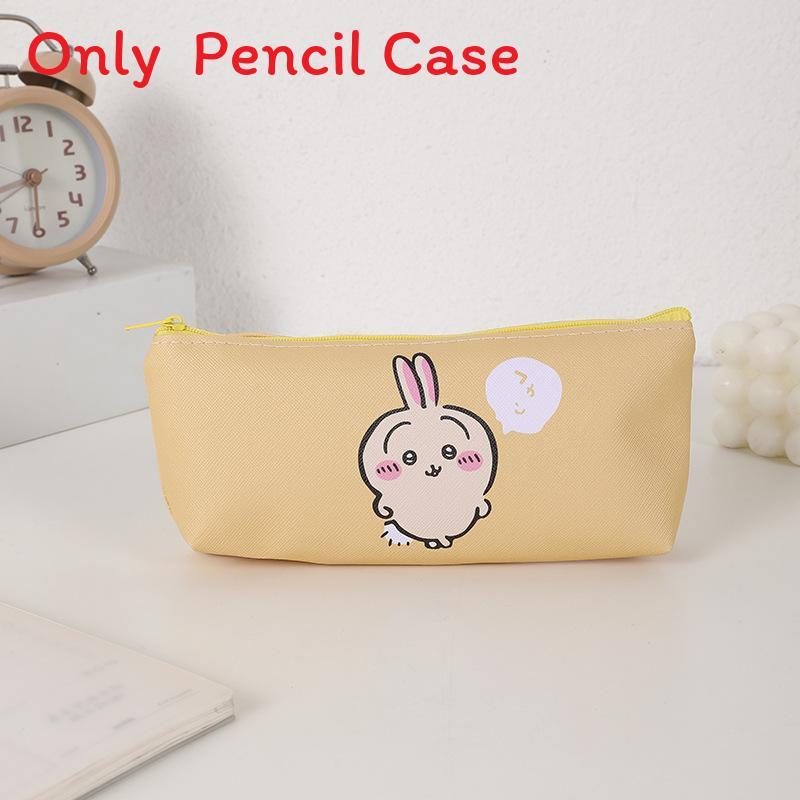 Cute Korean Style Pu Pen Bag With Spacious Storage For Office And School