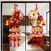 2Pcs 2026 Horse New Year Pendant Lucky Character Door Ornament Red 5D New Year Decorations