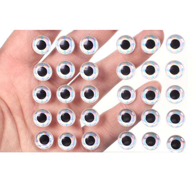 100pcs 3D Bionic Fish Eye Stickers for Lures and Fly Fishing