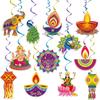 Decoration Venue Diwali Hanging Decoration Atmosphere Celebration Gathering