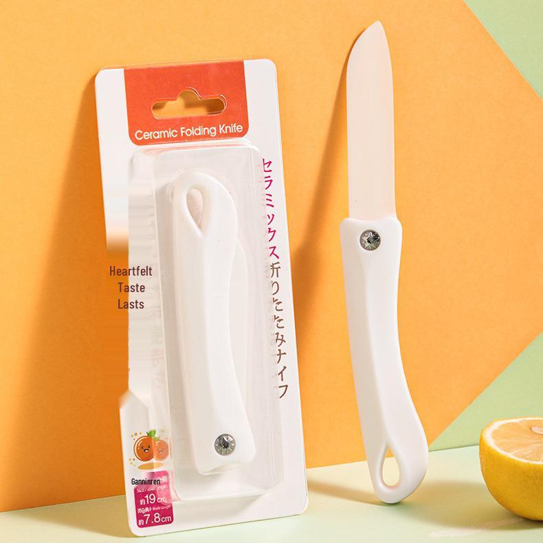 KOMEKI Ceramic Fruit and Melon Knife - Portable and Creative Kitchen Peeler