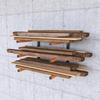 Multilayer Wall-mounted Heavy-duty Folding Firewood Storage Rack