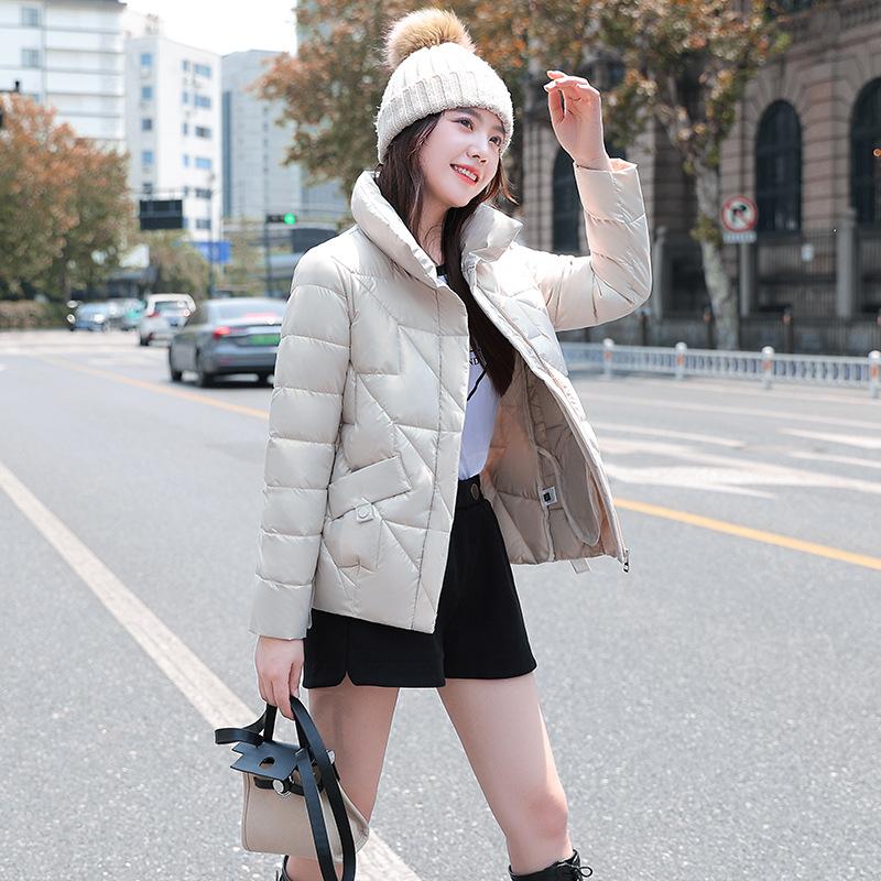 

2025New Model, No Wash, Glossy Finish, Stand Up Collar Cotton Jacket, Thickened Version, Korean Version Down Cotton Jacket, Short Version, Warm Jacket 5XL бежевий
