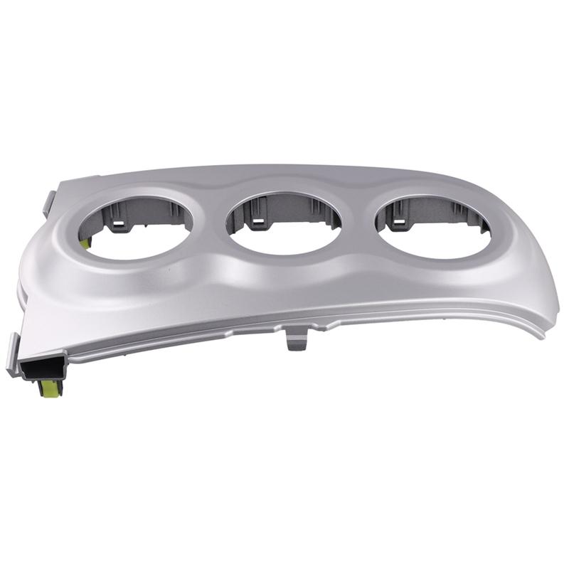 Car Instrument Cluster Lower Trim Panel 55406-0D300-B0 for Toyota Yaris Aralito 07-13 Dash Climate Control Panel Silver