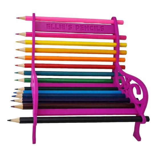 Pencil Storage Rack Multi-Layer Desk Organizer Durable Plastic Stationery Holder for Colored Pencils Crayons Markers Paintbrushes Large Capacity