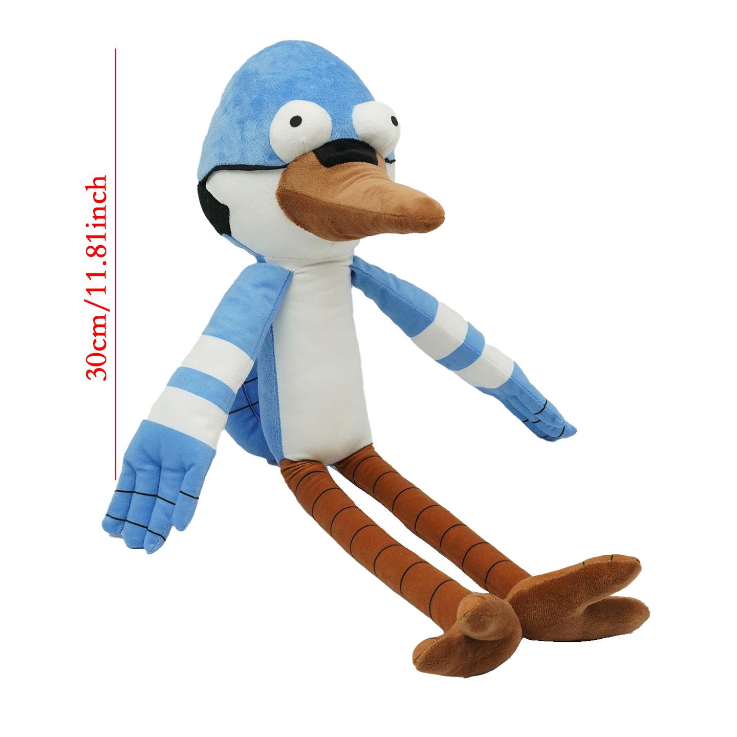 Treasuringu Nouvelle Peluche Cartoon Mordecai Jouets Kawaii Rigby Poupées en Peluche Benson Peluche Oreiller Doux Décoration de Maison Cadeaux d'Anniversaire