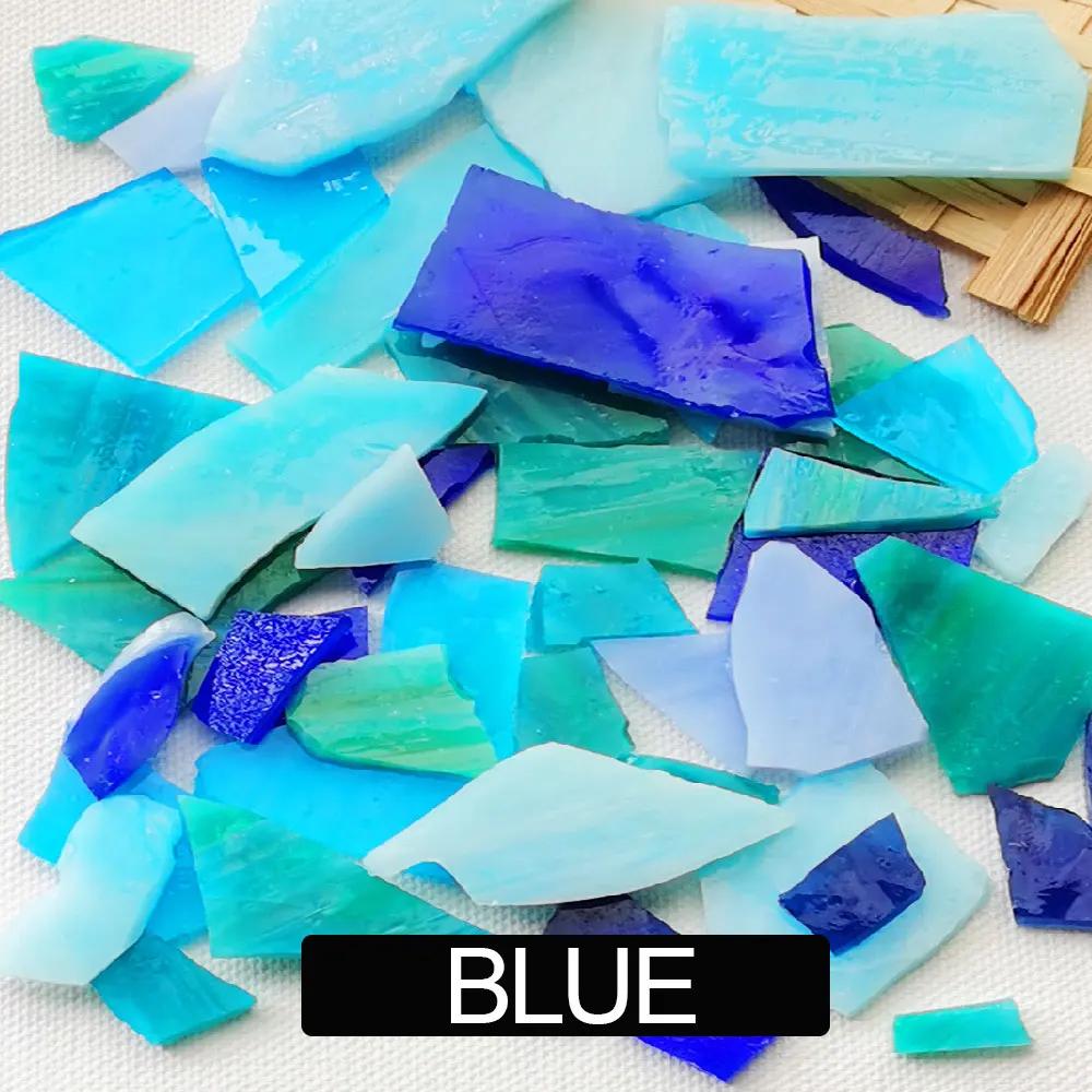 100g Mosaic Tiles Stained Glass Mosaic DIY Handmade Coaster Mosaic Puzzle Making Art Wall Decoration Supplies Mixed Arte