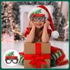 Hat Christmas Decorative Glasses Santa Claus Eyeglasses Christmas Frame Glasses Party Decorations