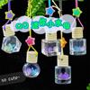 Colorful Q Version Jellyfish Crystal Pendant - Rhombus Flowing Sand Design