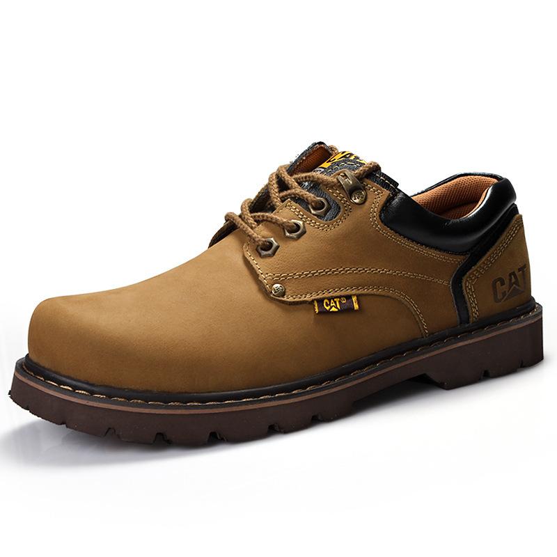2/Scarpe da uomo Carter basse in pelle bovina di primo strato opache scarpe da lavoro anti-schiacciamento casual versatili