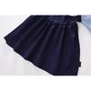 Girls' College Style Dress Autumn New Baby Girl Fake Two-Piece Korean Style Striped Color-Block Long Sleeve Dress