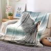 Angel Wings Flannel Blanket Throw Blanket Soft Warm Sofa Bed Camping Home Decor Unique Christmas Gift Cs92297