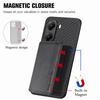For Xiaomi Redmi Turbo 4 5G Case RFID Blocking Carbon Fiber Leather Phone Back Cover with Card Holder