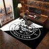 Brentford Football Print Crystal Velvet Rug, Comfortable Water Absorbent Non Slip Indoor Floor Carpet