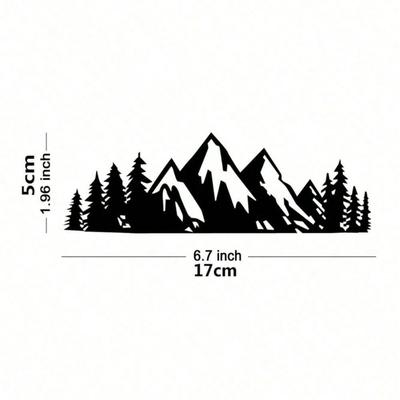 Heiß verkaufte Aufkleber Wald Schneeberg Offroad Modifiziertes Auto Logo Dekorative Aufkleber Schleifenblumen Personalisierte Autoaufkleber