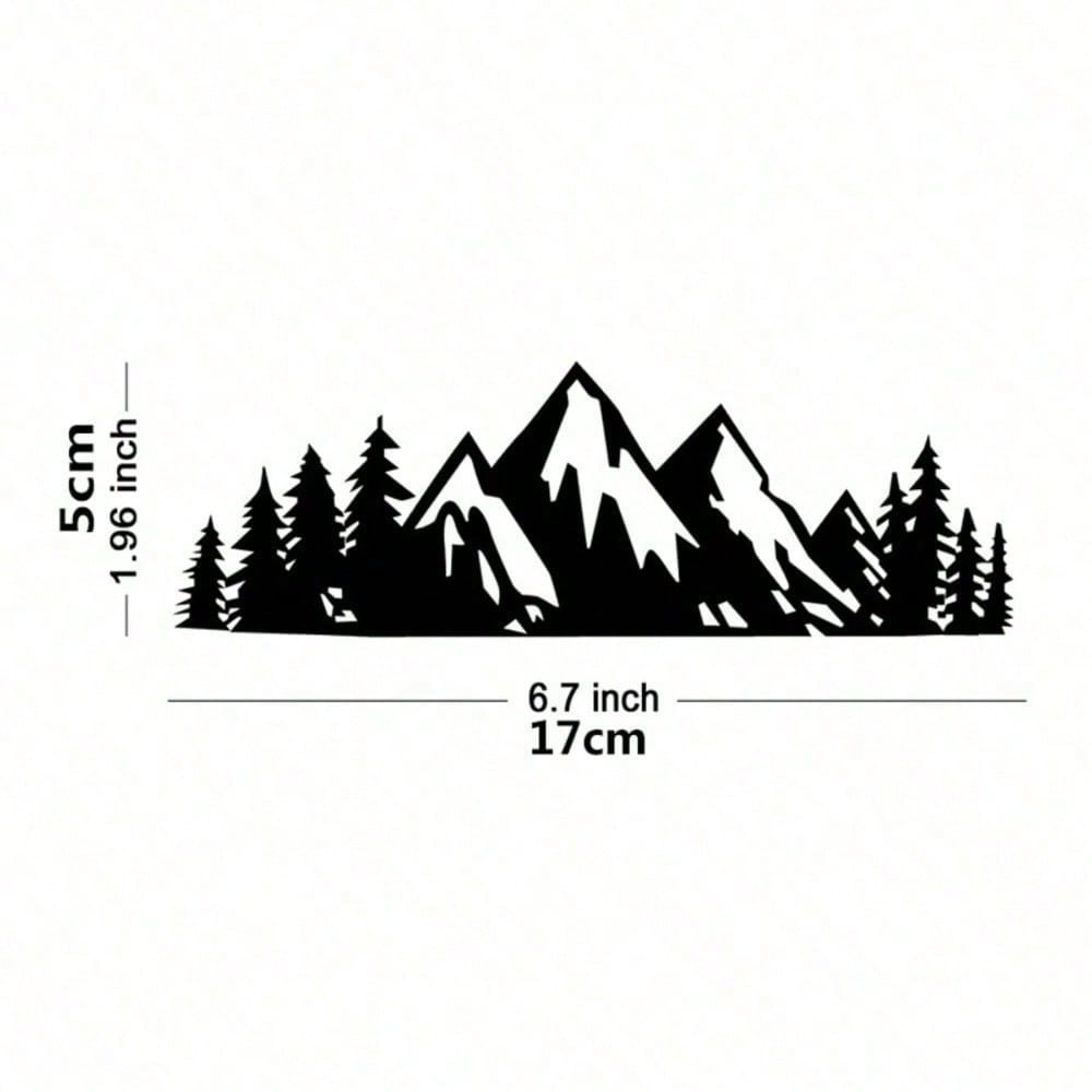 Hot Selling Stickers Forest Snow Mountain Off-Road Modified Car Logo Decorative Stickers Pull Flowers Personalized Car Stickers