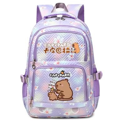 Large Capacity Schoolbag with Shoulder Strap; Student Three-piece Pencil Case Set
