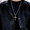 Cross Necklace Ins Tide Couple Dancing Titanium Steel Chain Pendant Personalized Student Hip Hop Match