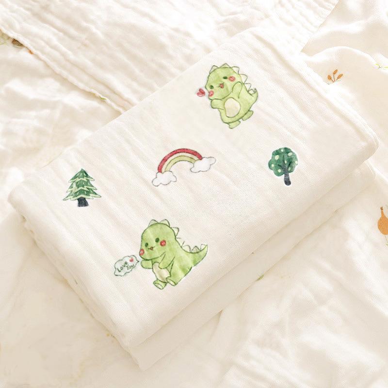 Pure Cotton Baby Bath Towel - Newborn Swaddle Sheet