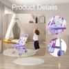 Doll Stroller Toy Creativity Interactive Role Play Simulation Pushchair