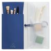 Lihitlab Antibacterial PVC Flat Pencil Case Transparent Slim ALCLEA Blue A7941-8