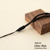 Hand-Woven Double-Loop Jade Pendant Necklace with Safety Buckle