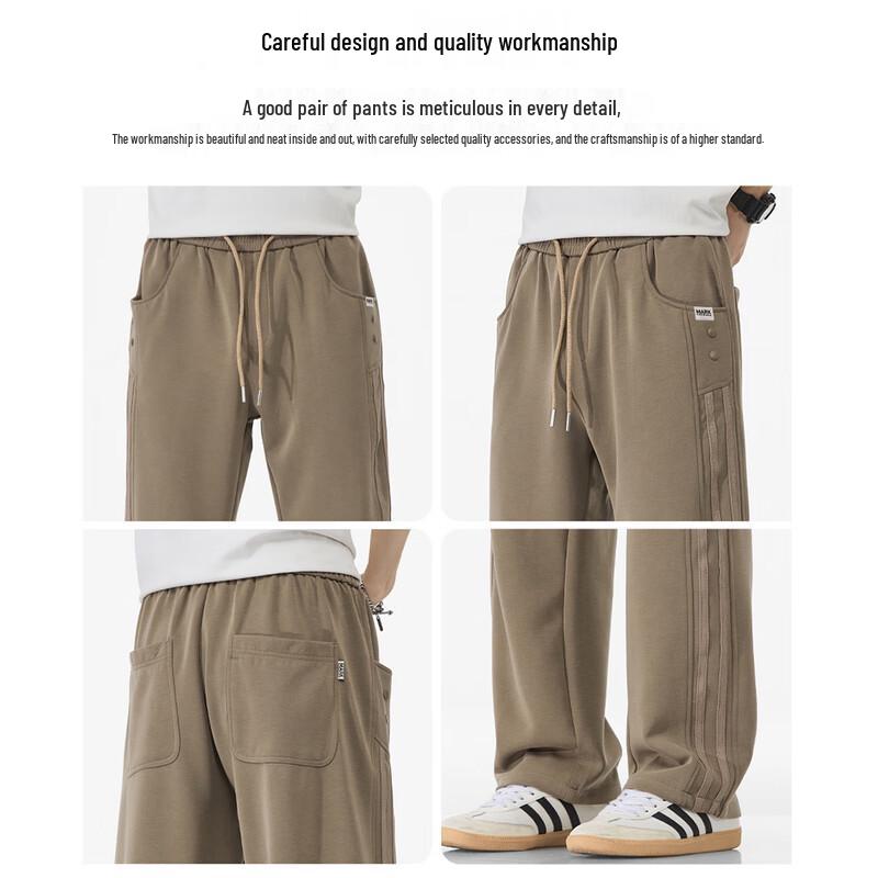 Mark Fairwhale Men's Loose Wide-Leg Straight Sweatpants