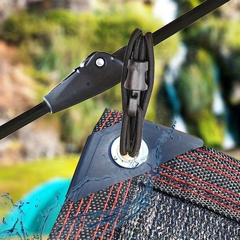10/50Pcs Bungee Cord With Hooks High Elasticity Expander With Hooks Rubber Tensioner With Hooks For Camping Tarpaulin
