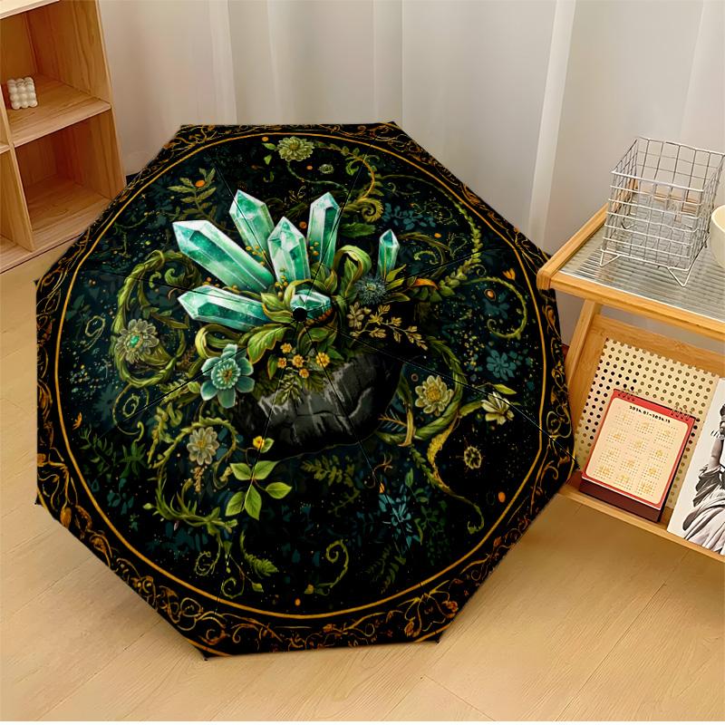

Mystic Colorful Pentagram Printed umbrella windproof folding umbrella portable sun and rain umbrella suitable for gifting