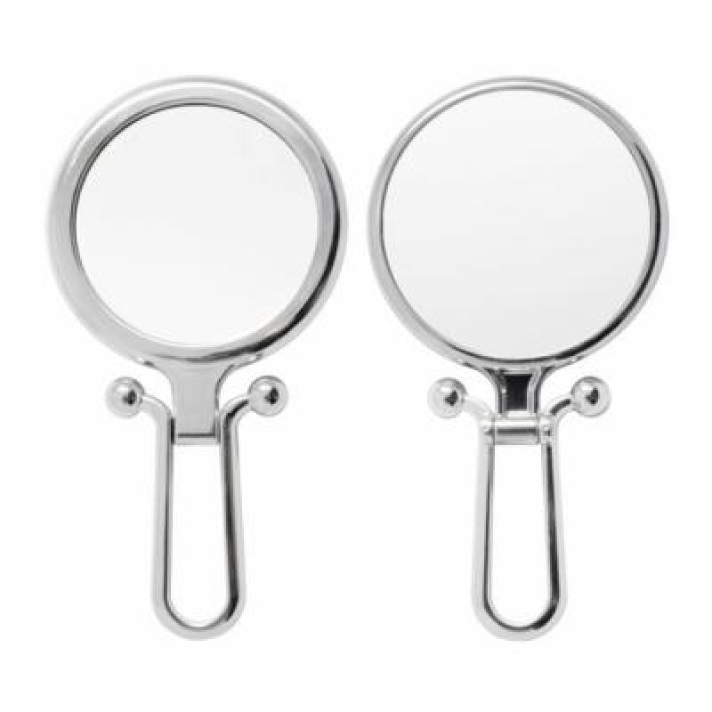 Neat and simple portable double-sided hand mirror