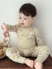 2025 Pure Cotton Kids' Autumn Warm Set: Class A Top & Trousers for Boys and Girls