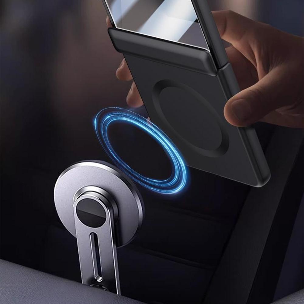 För Samsung Galaxy Z Flip7 5G Magnetiskt Skal Hårt PC Telefonskal med Bakre Liten Skärmskydd