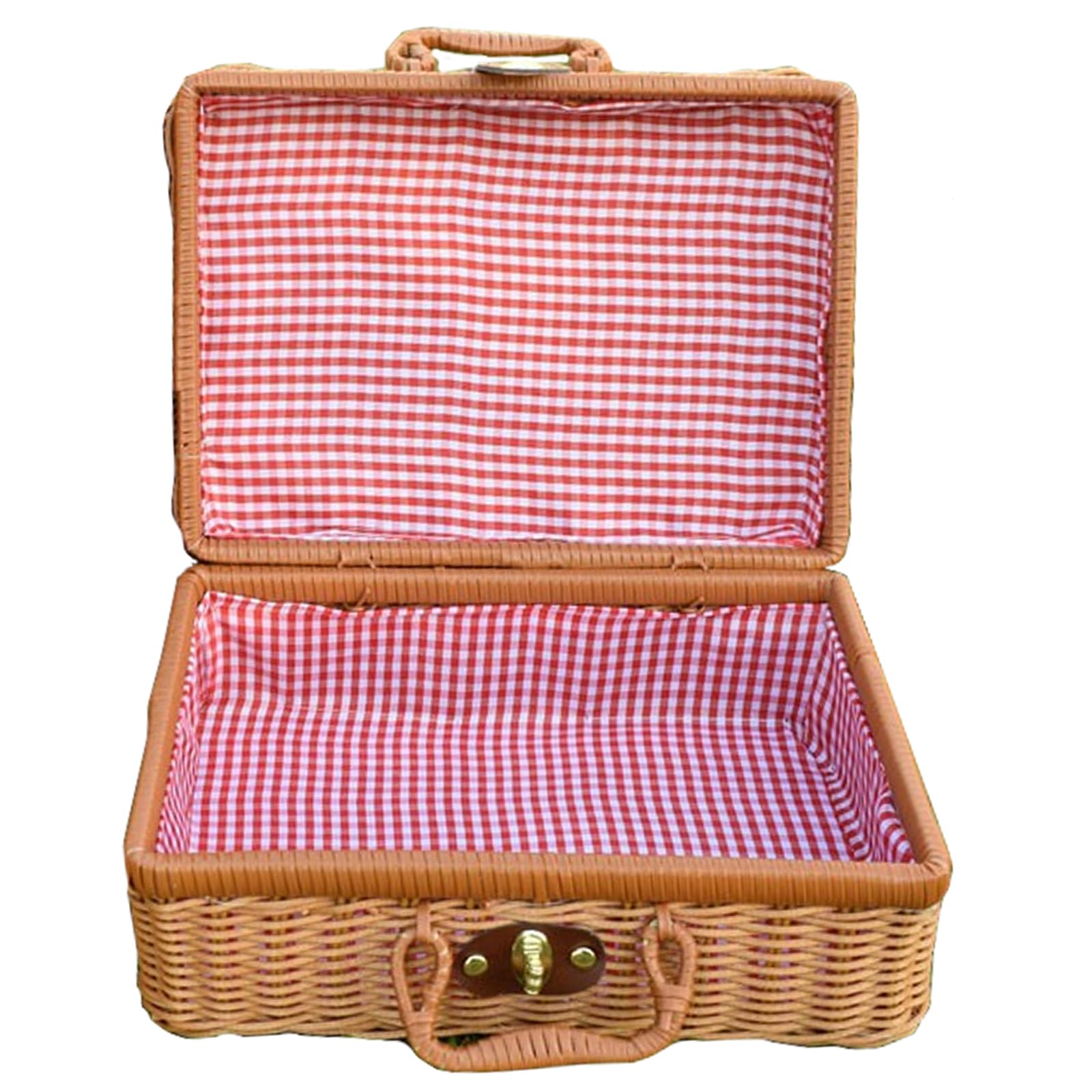 

TOMMYFIELD Picnic Lunch Basket with Gift Box Basket, Lid, Wicker-Style (Basket) [Product]