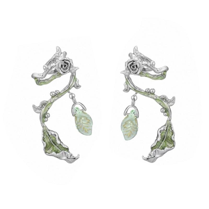 

Without Piercing Leaf Designs Ear Cuffs for Cartilage Ear Jewelry Accessory 1