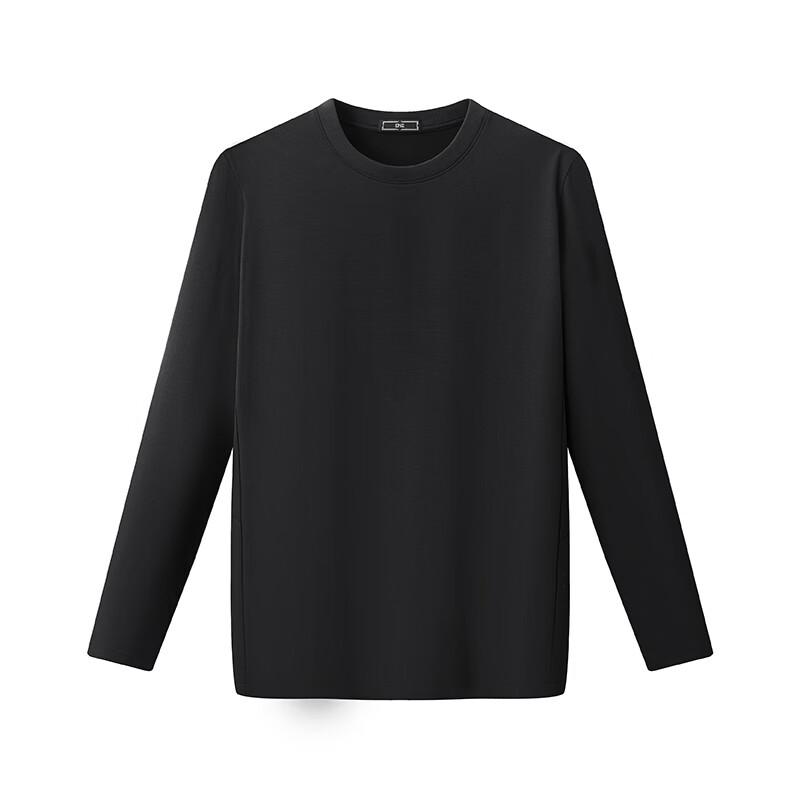EMZ Men's Cotton Blend Round Neck Long Sleeve T-Shirt