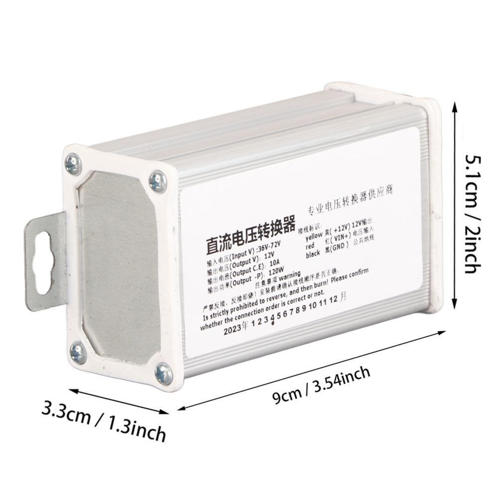 36V-72V Input DC Converter 10A Current 120W Power Voltage Transformer 12V Output Electric Scooter Converter LED Lighting