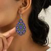 Bohemian Style Colorful Mandala PU Leather Earrings Boho Earrings Trendy Female Earrings Elegant Fashion Earrings Christmas Gifts for Women