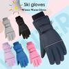 Children Ski Gloves Keep Finger Warm Waterproof Thicken Mittens Winter Snowboard Snow Kids Gloves For Boys Girl