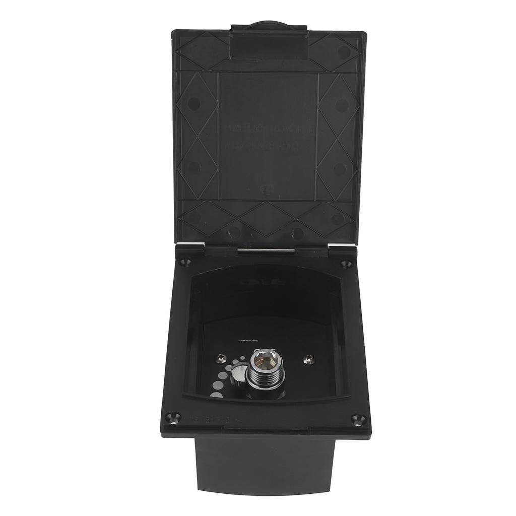 1 2in Exterior Shower Box Inlet and Outlet Port for RV Boat Motorhome Without Shower Hose Head