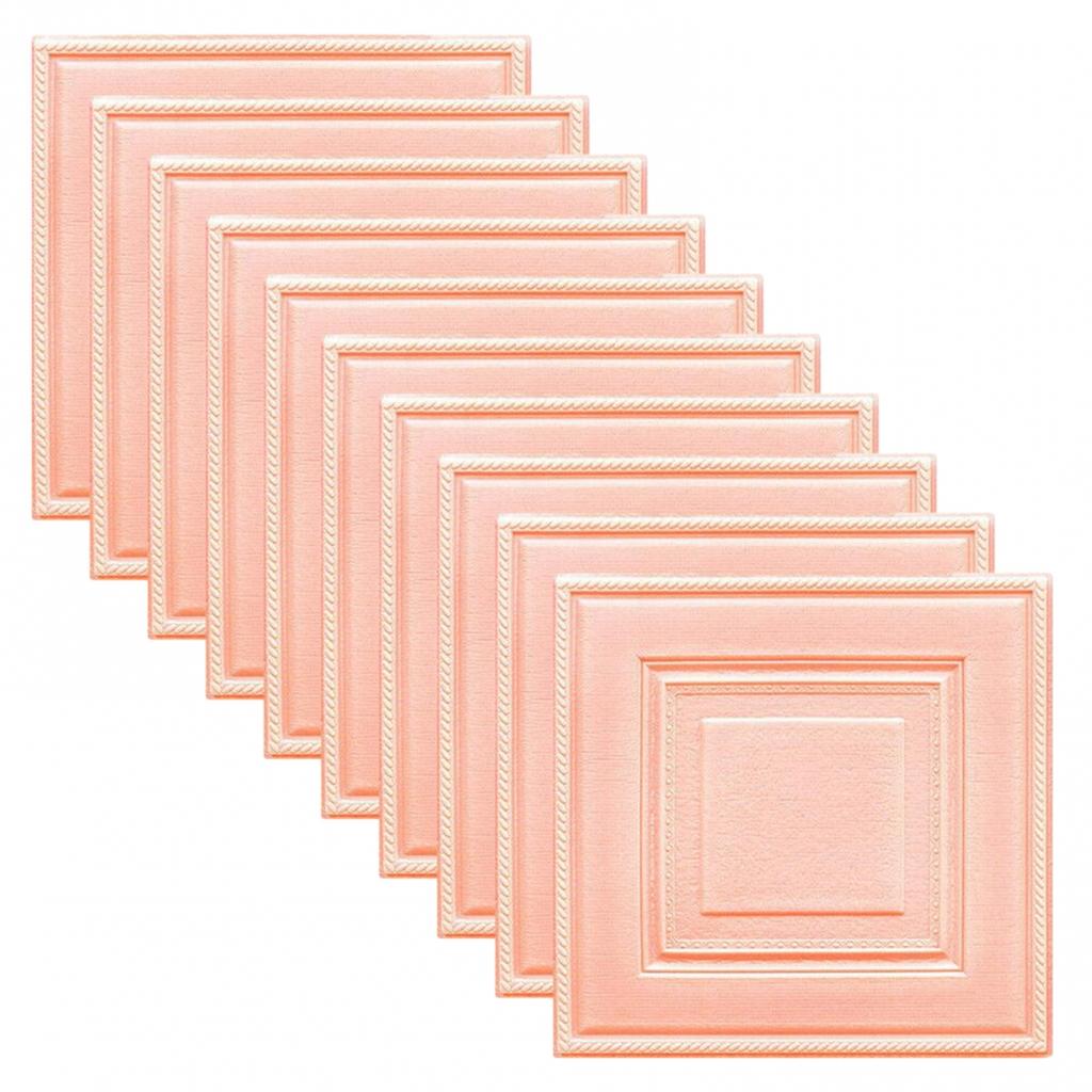 350*350mm*4mm 3D Wandaufkleber 3D-Effekt Schlafzimmer Ziegelwand