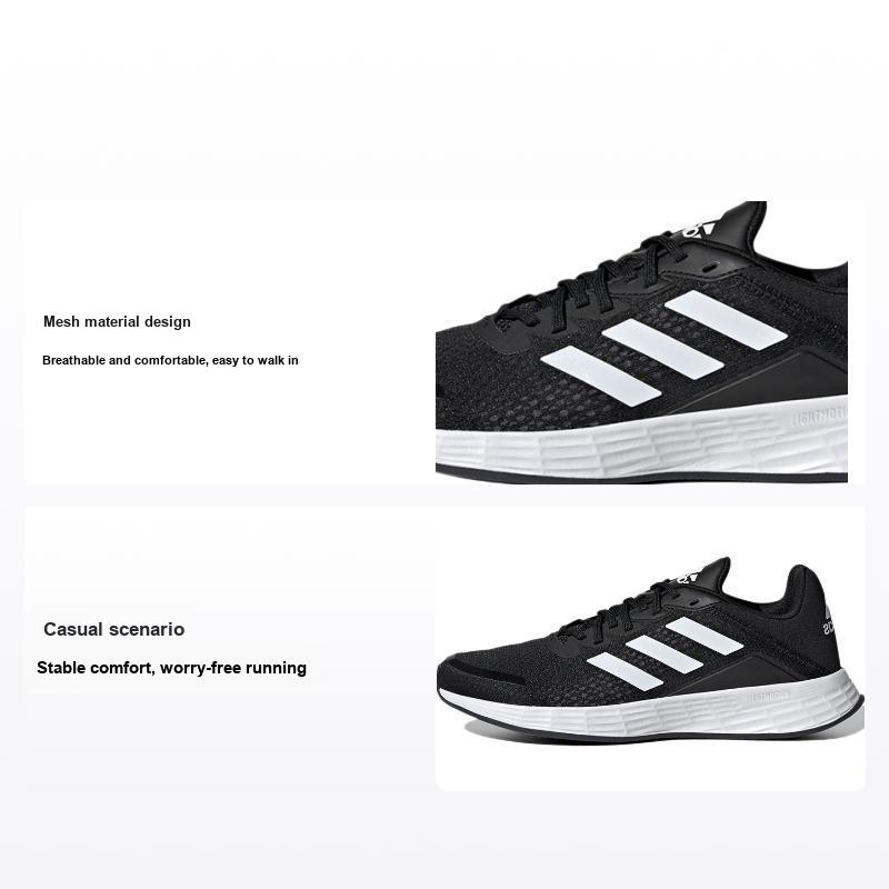 Adidas Duramo SL Черно-белые Женские кроссовки Core-Black Cloud-White Carbon H04628 36⅔