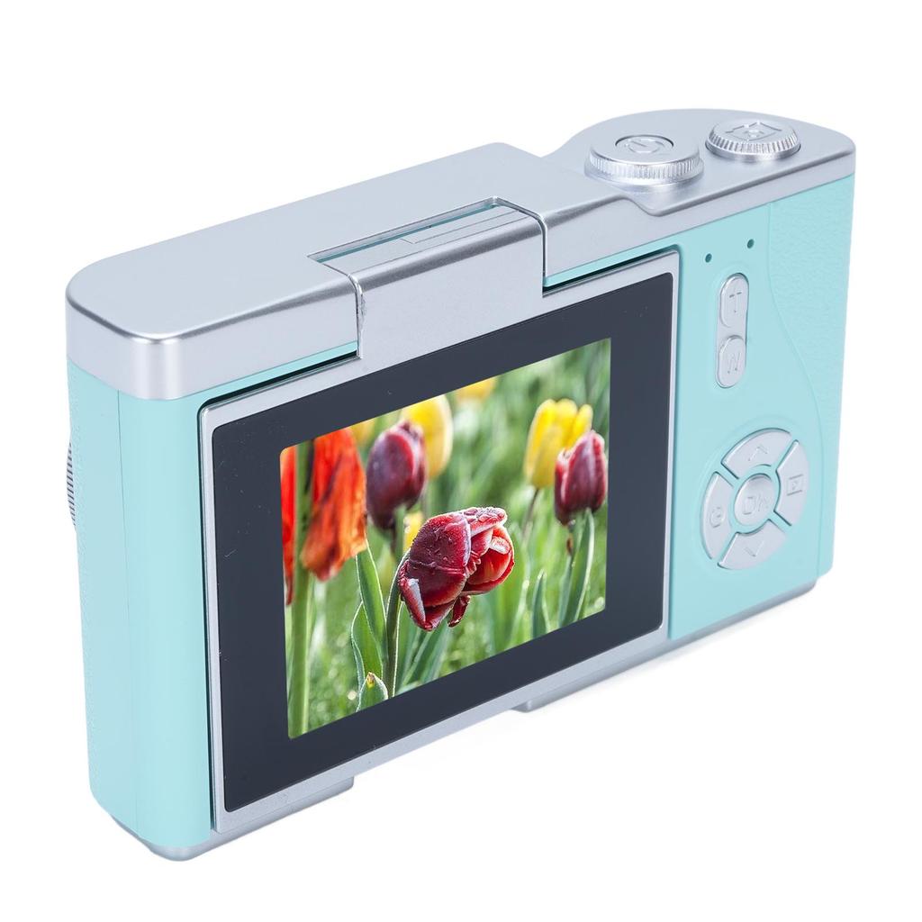 Digital Photography Camera 1080P 48MP 2.4 Inch HD Display 8X Electronic Zoom Video Camera Green