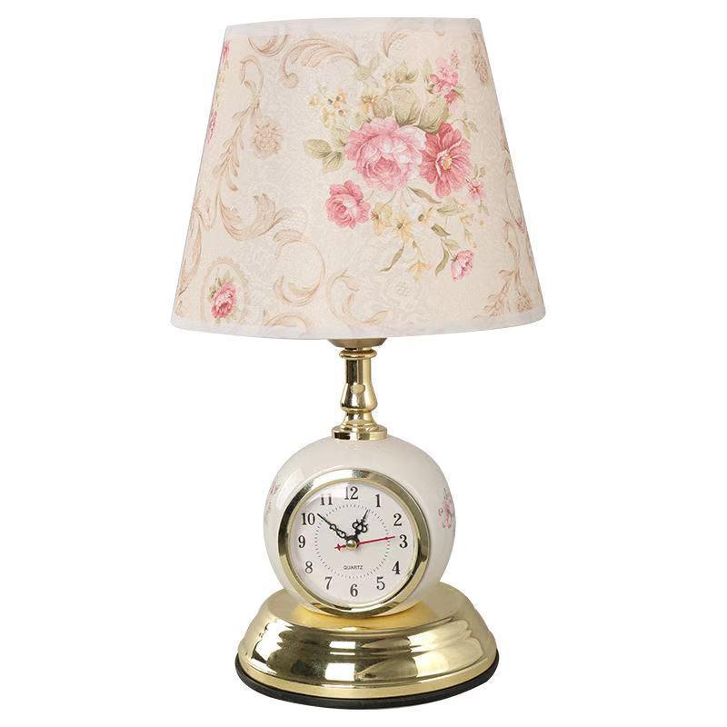 Modern Clock Table Lamp 5 Styles Living Room Lighting Bedroom Elegant Night фото