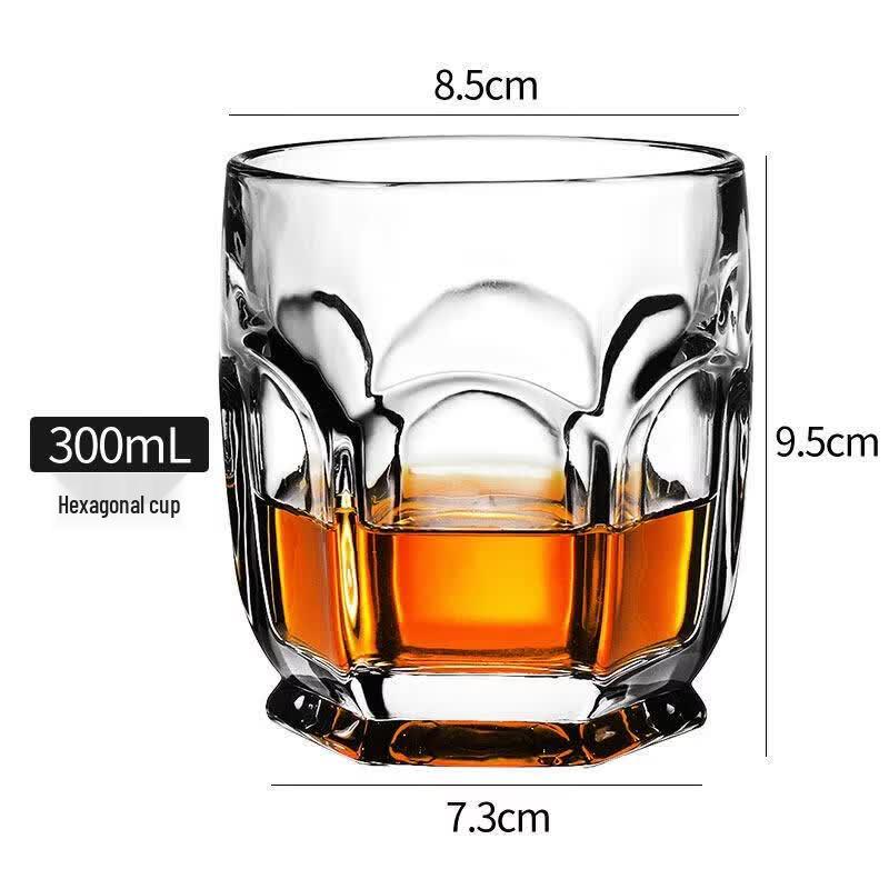 ZISIZ Handmade Crystal Glass Multipurpose Tumbler