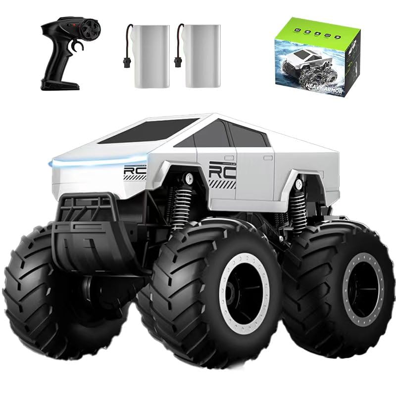 ZAVEN Amfibisk Populær RC-bil for LED Oppladbart Leketøy Inkluderer 2 Fjernkontroller Gutter Aldre Perfekt Gave til eller hvilken som helst annen spesiell Tekniske Standarder